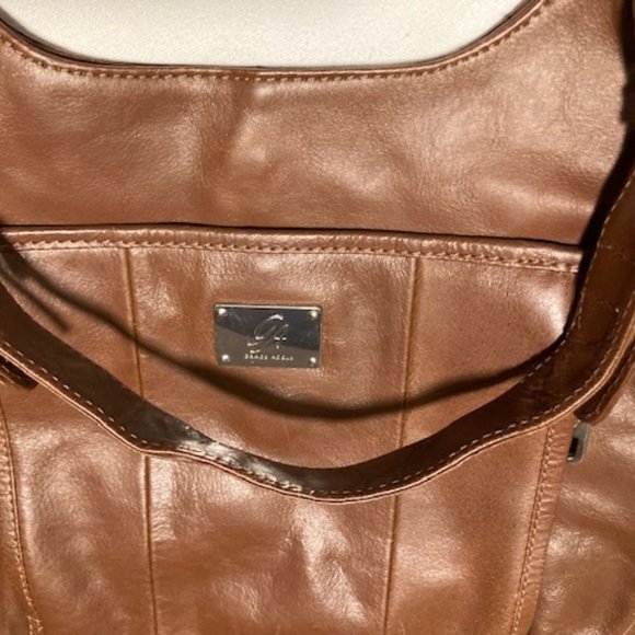 Grace Adele Brown Leather Hobo Style Designer Handbag - Picture 7 of 15
